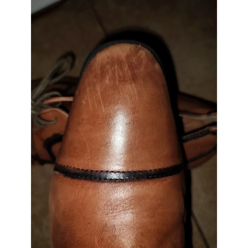 Men's Bar III Dress Oxford Leather Brown Lace up Shoes Size 10.5 M